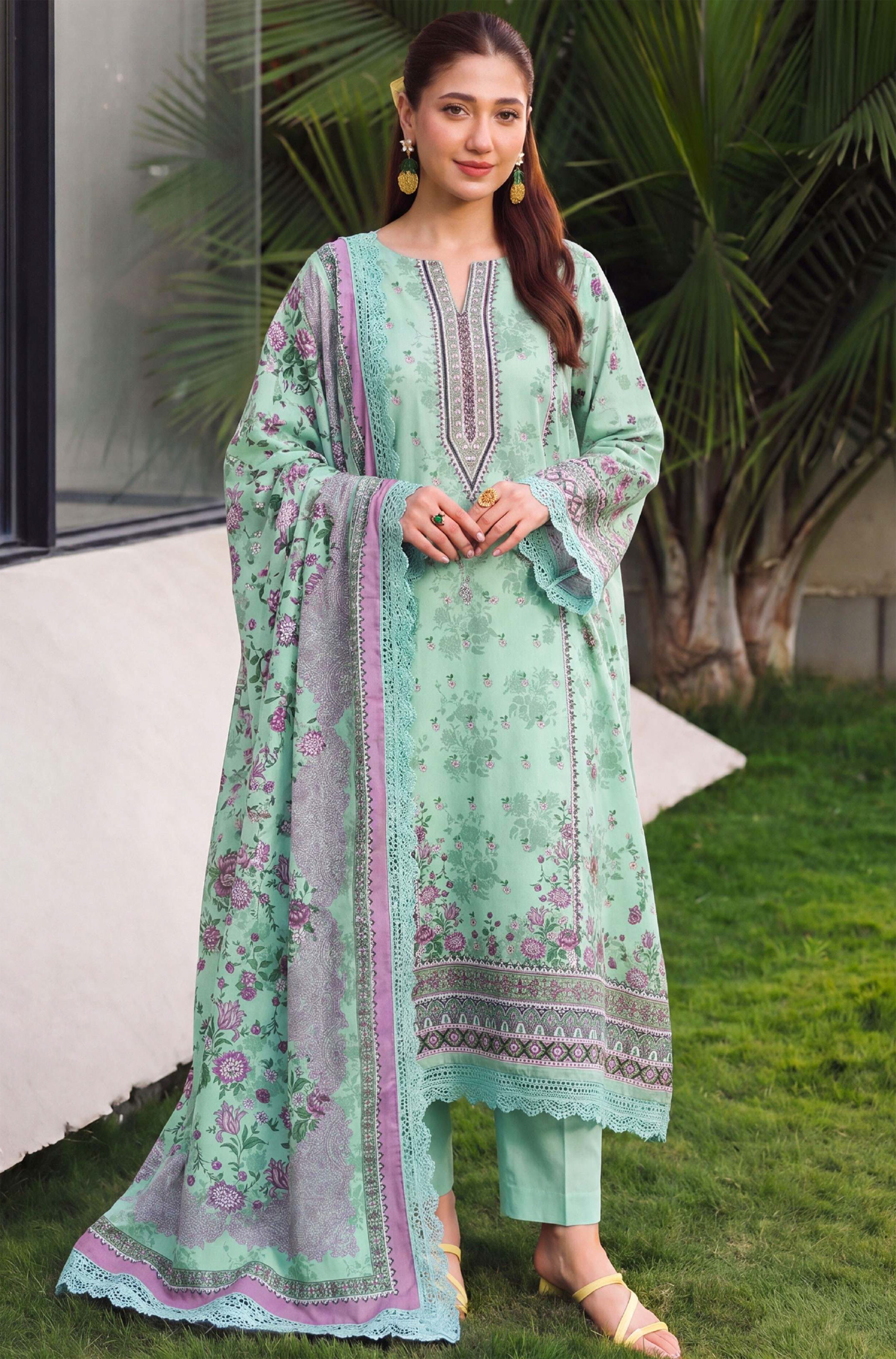 Printed Lawn 3PC Suit Summer Collection 2026 D-5