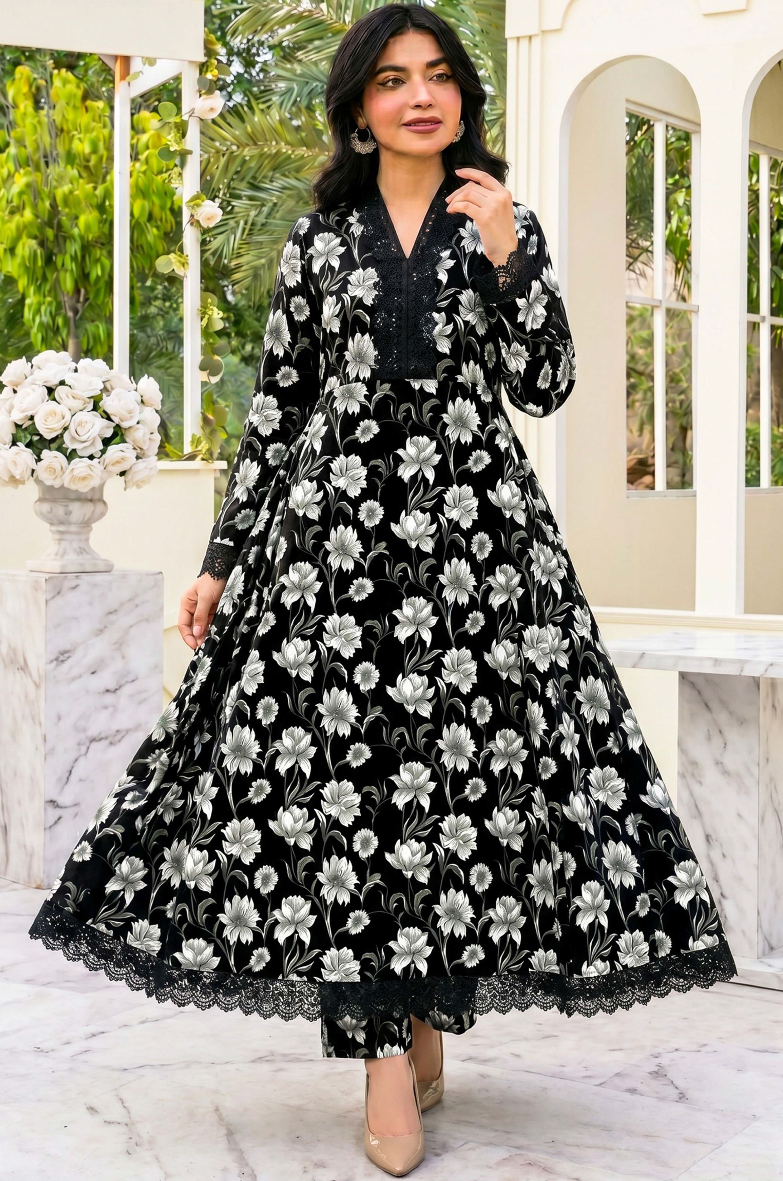 Fashionik Digital Printed Superior Lawn 2PC Unstitched Suit D-11