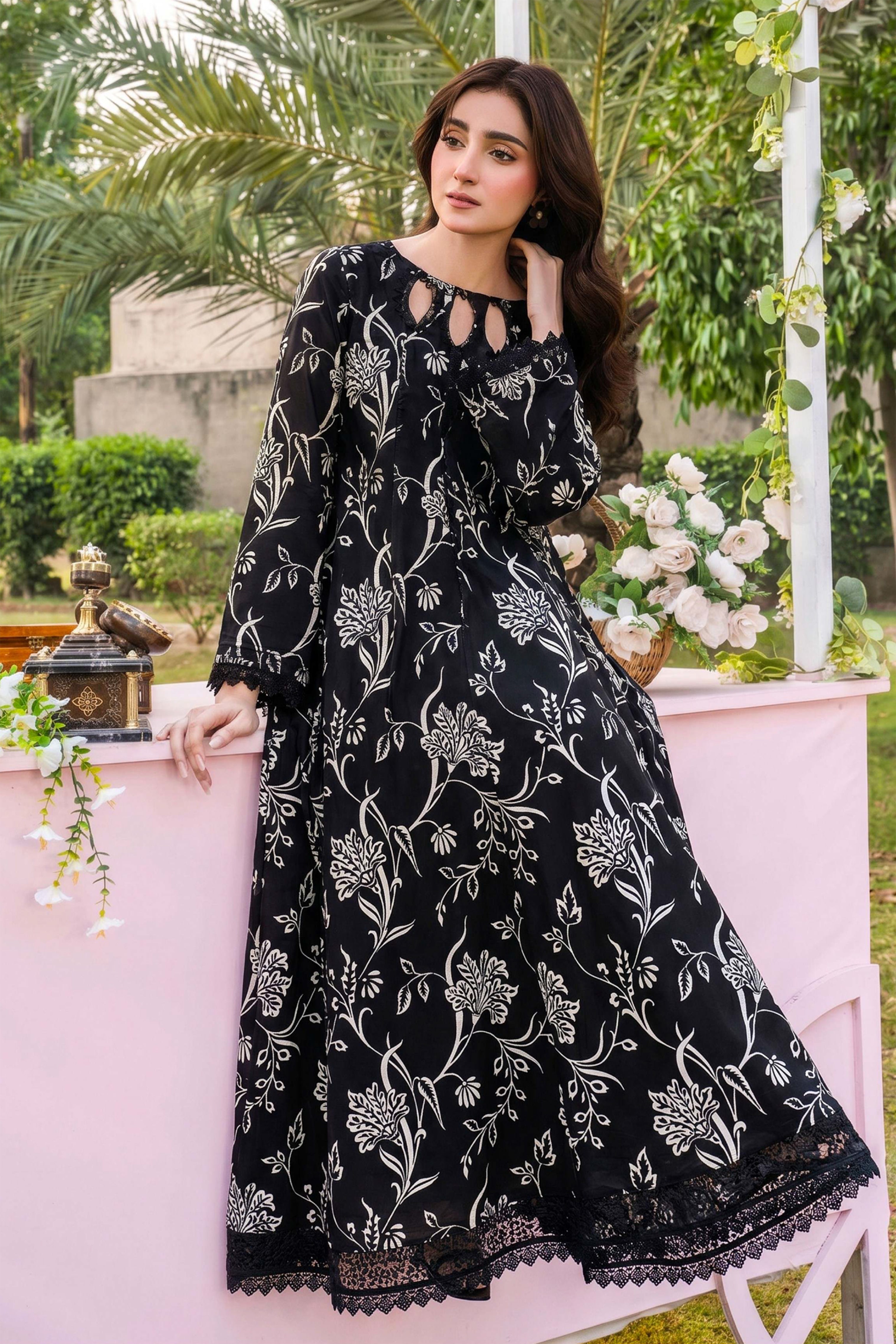 Fashionik Digital Printed Superior Lawn 2PC Unstitched Suit D-15