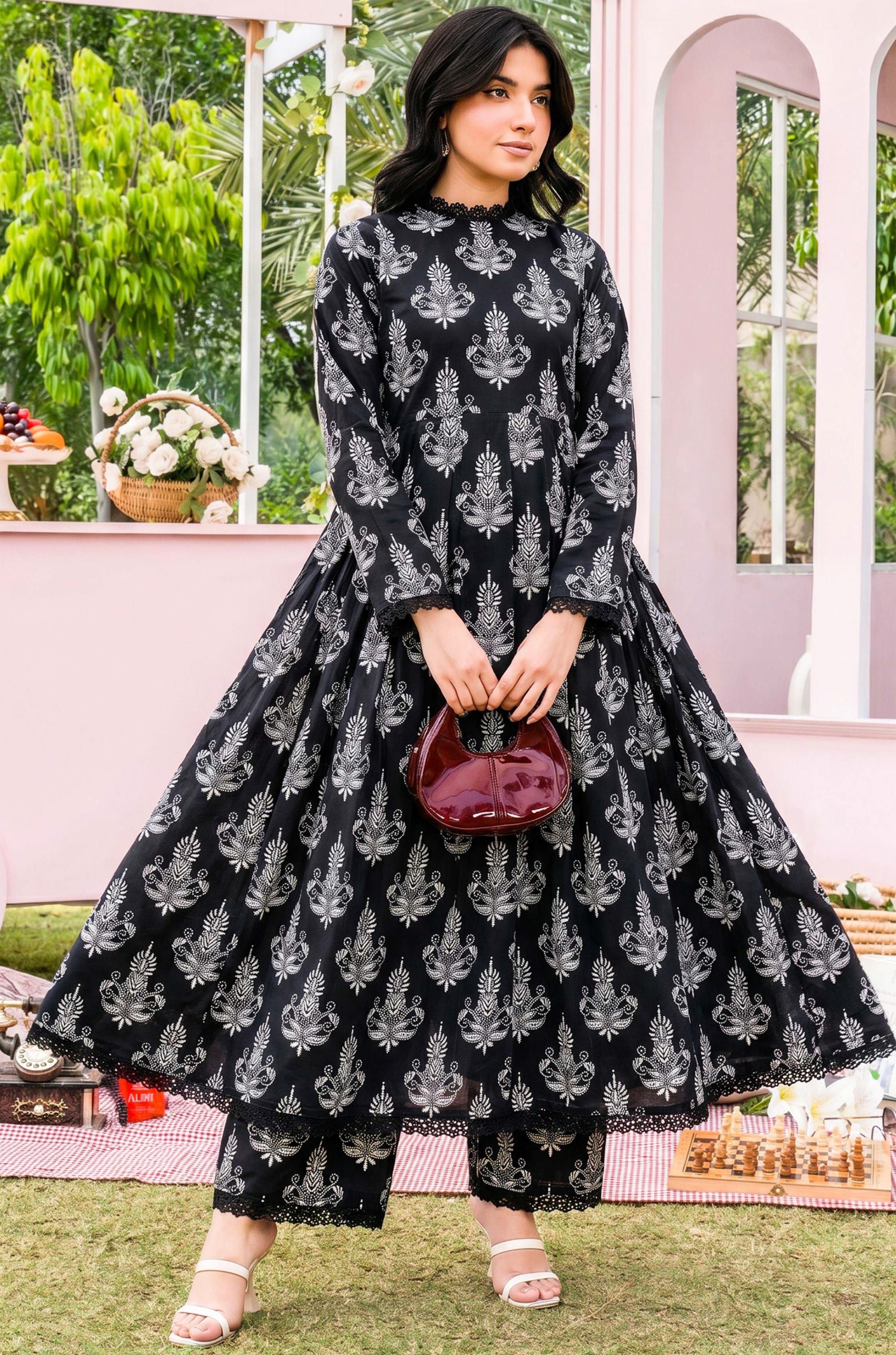 Fashionik Digital Printed Superior Lawn 2PC Unstitched Suit D-16