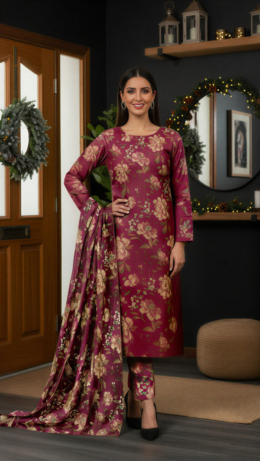 Sapphire 3PC Unstitched Bahaar SN-06