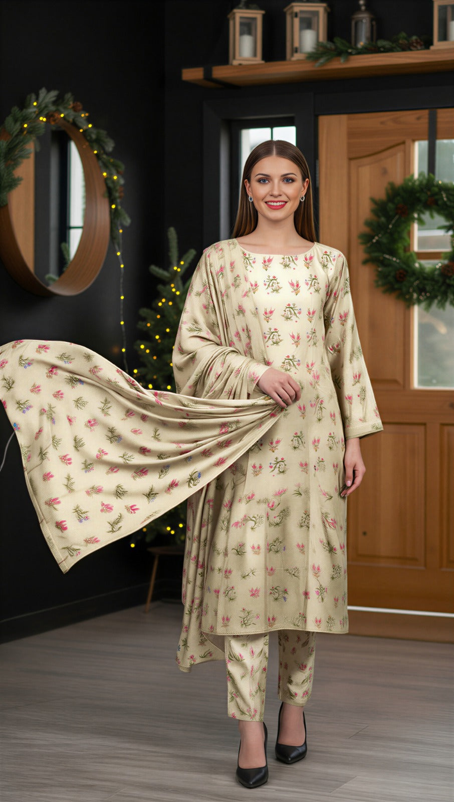 Sapphire 3PC Unstitched Bahaar SN-08