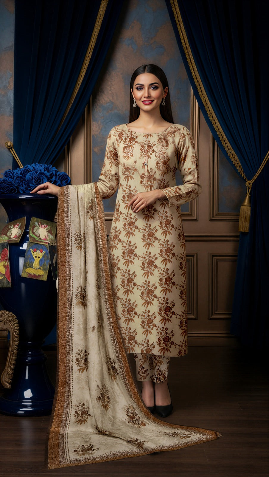 Sapphire 3PC Unstitched Bahaar SN-11