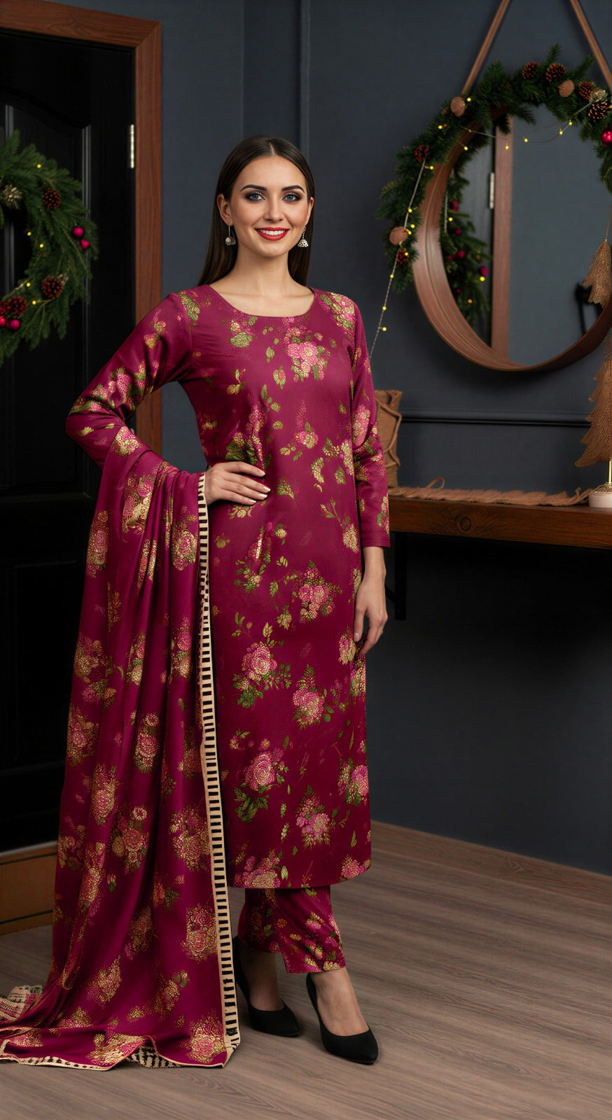 Sapphire 3PC Unstitched Bahaar SN-06