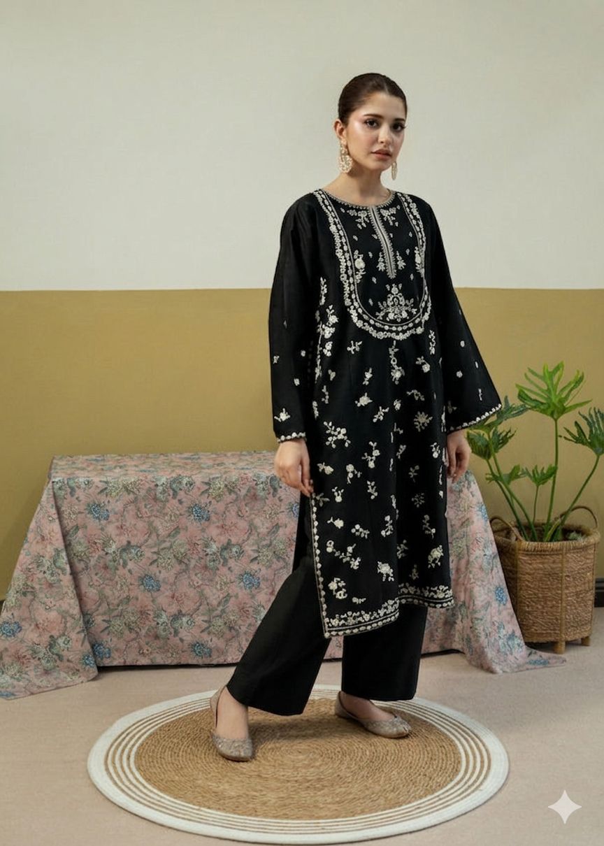 Most Hit 2PC Embroidered Lawn D-18