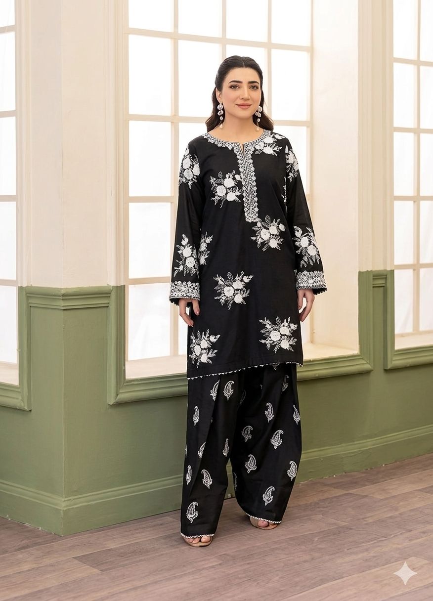 Most Hit 2PC Embroidered Lawn D-20