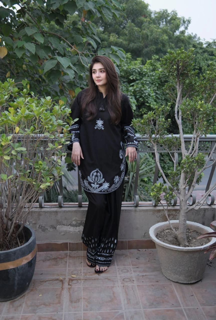Most Hit 2PC Embroidered Lawn D-21