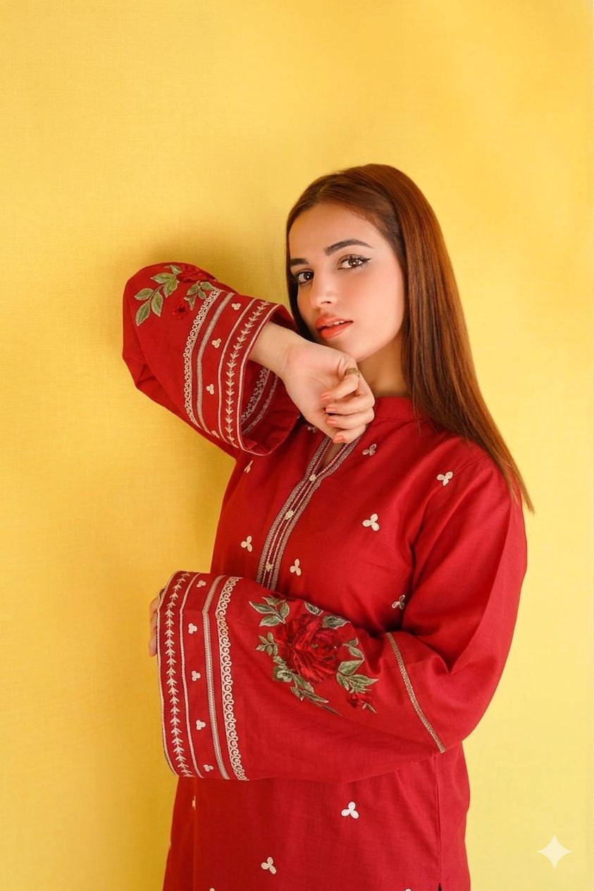Most Hit 2PC Embroidered Lawn D-22