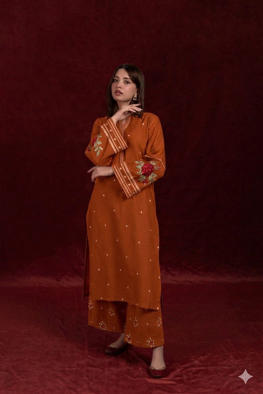 Most Hit 2PC Embroidered Lawn D-23