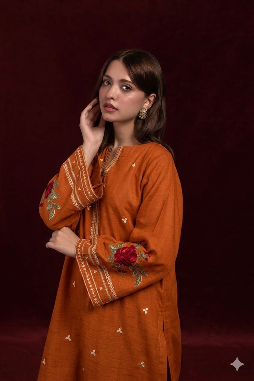 Most Hit 2PC Embroidered Lawn D-23
