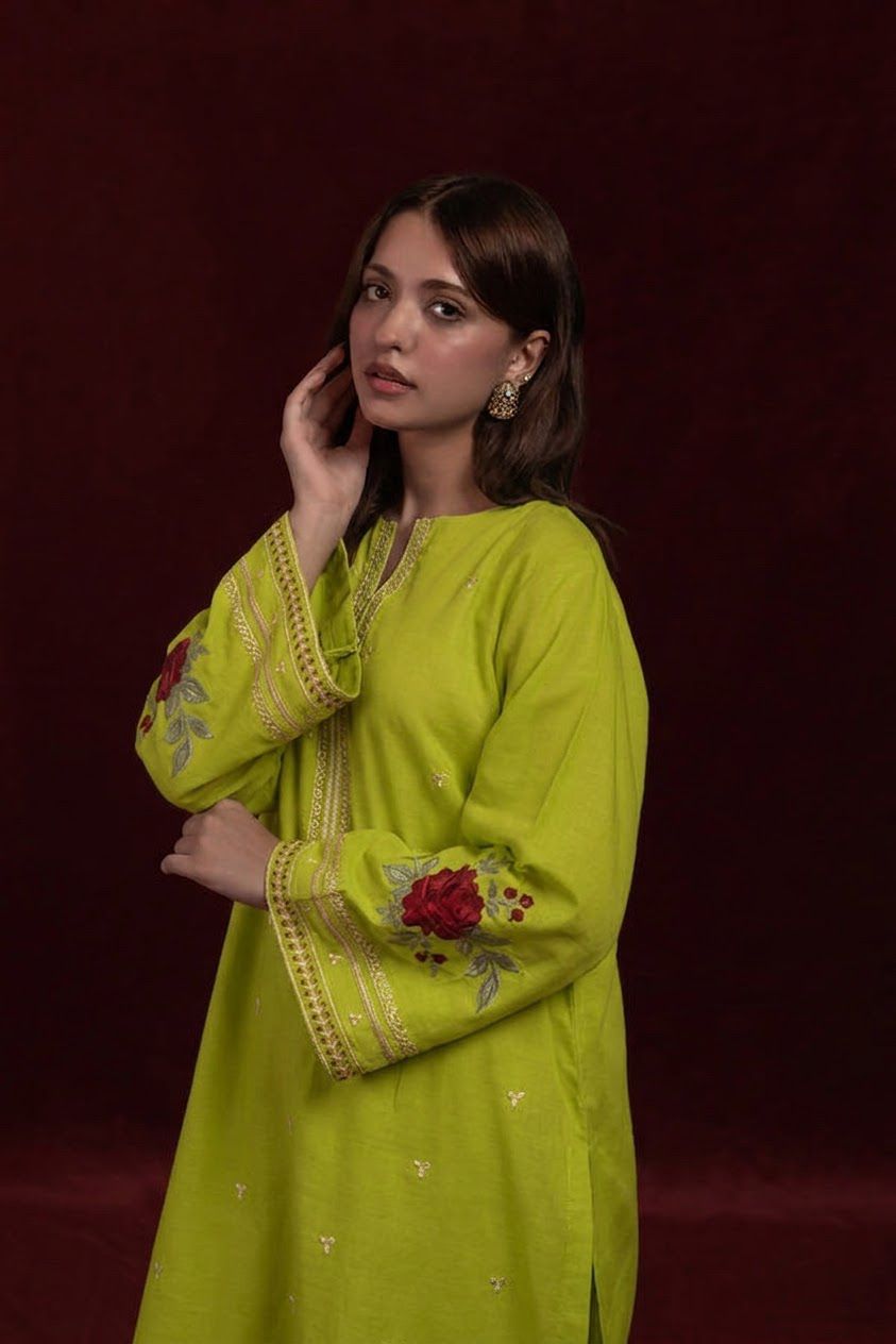 Most Hit 2PC Embroidered Lawn D-24