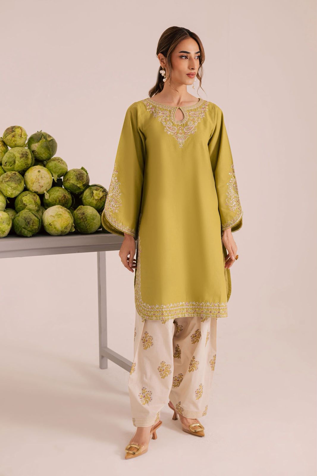 Most Hit 2PC Embroidered Lawn D-06