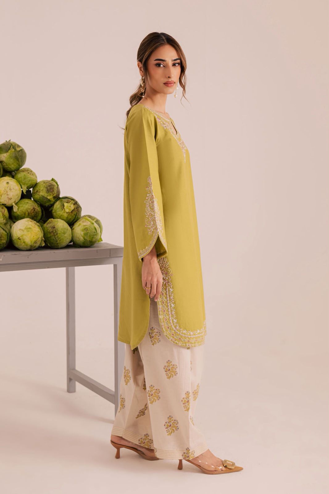Most Hit 2PC Embroidered Lawn D-06