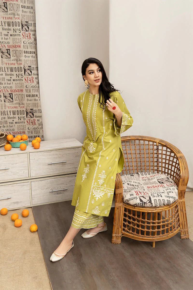 Most Hit 2PC Embroidered Lawn D-08
