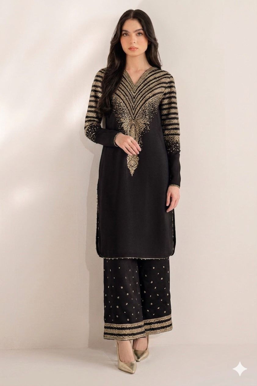 Most Hit 2PC Embroidered Lawn D-09
