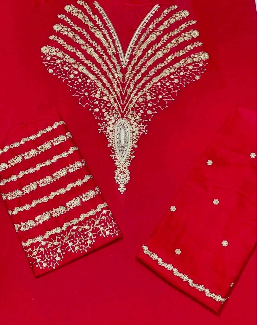 Most Hit 2PC Embroidered Lawn D-10