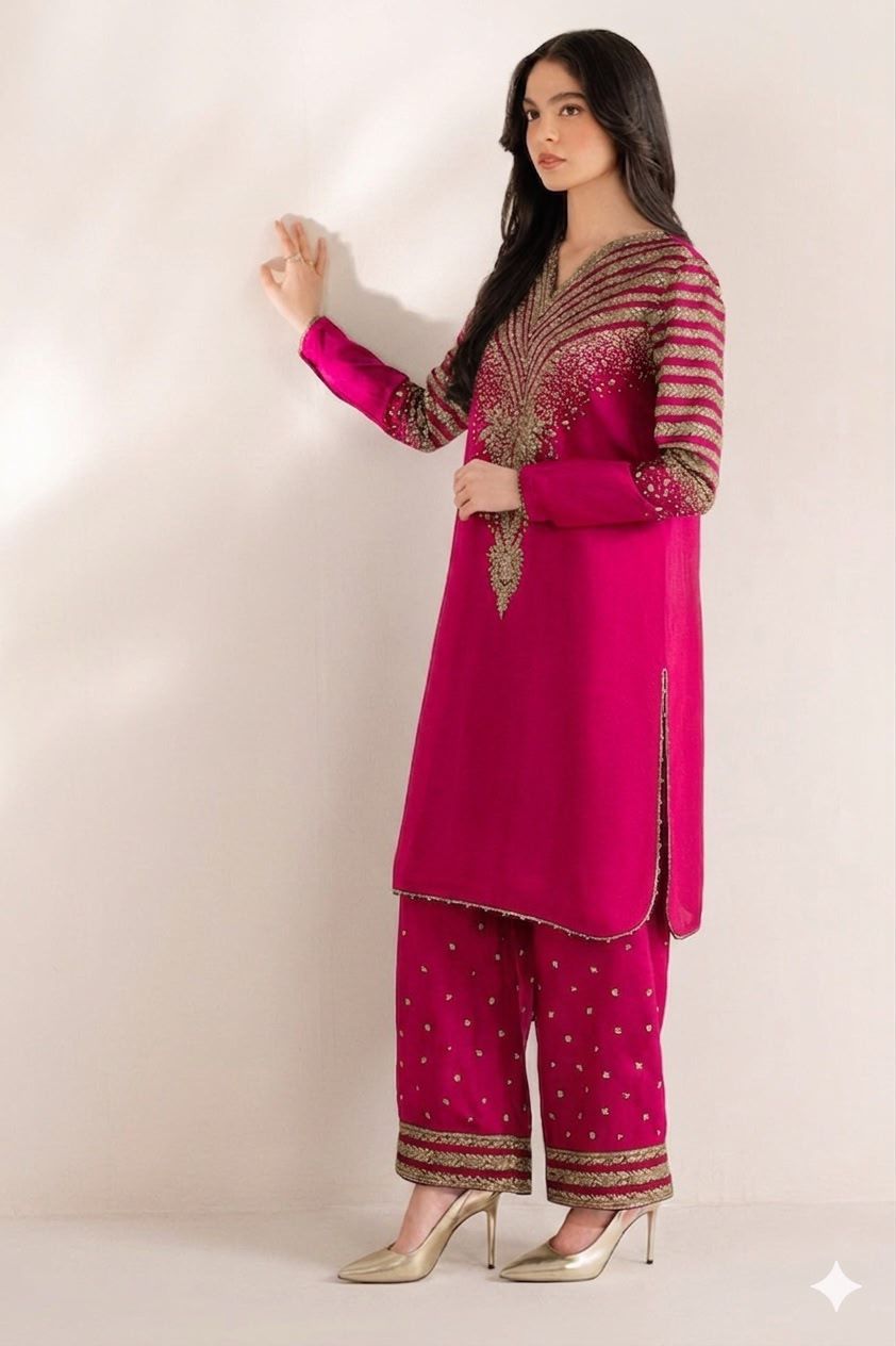Most Hit 2PC Embroidered Lawn D-11