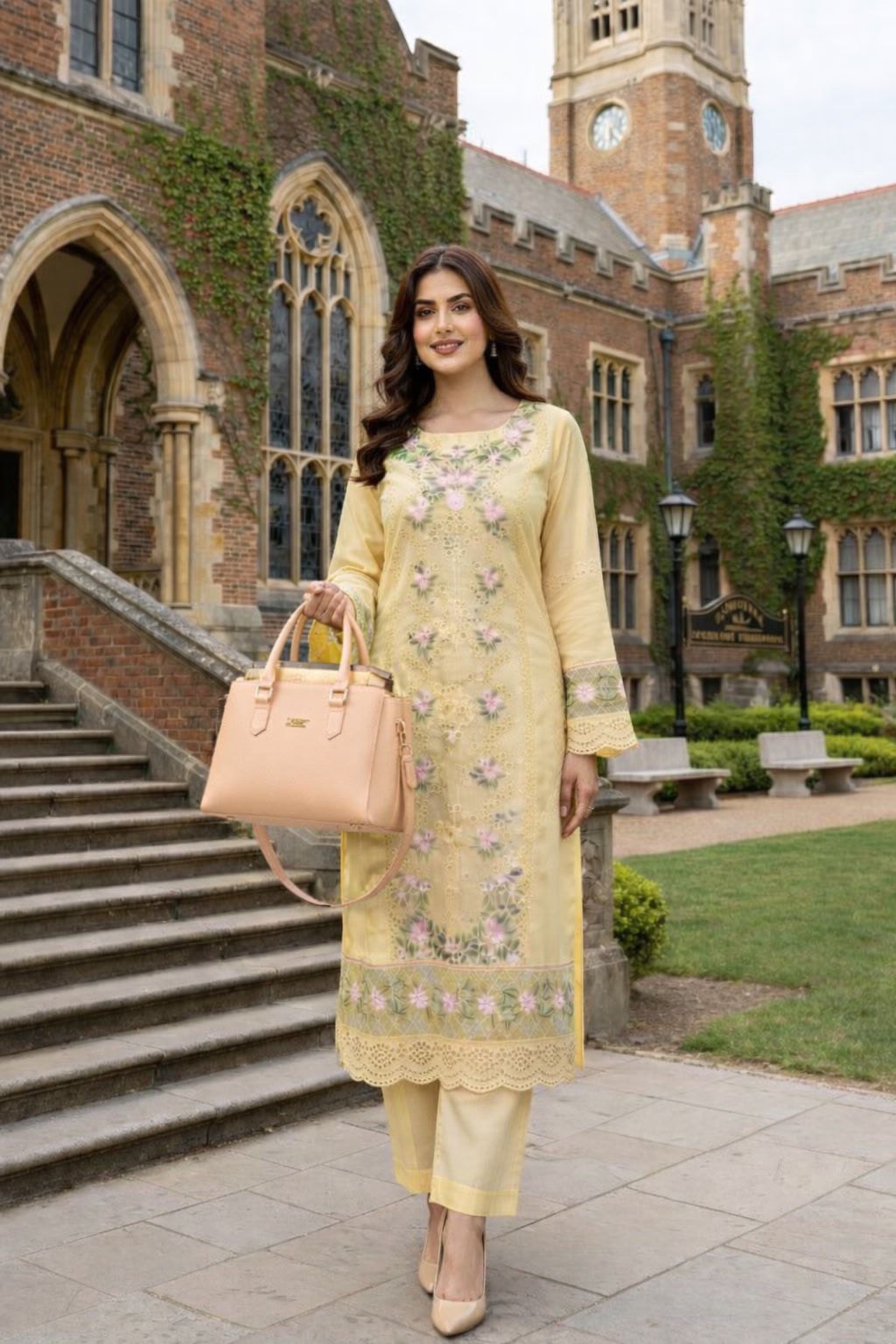 Most Hit 2PC Embroidered Lawn D-13