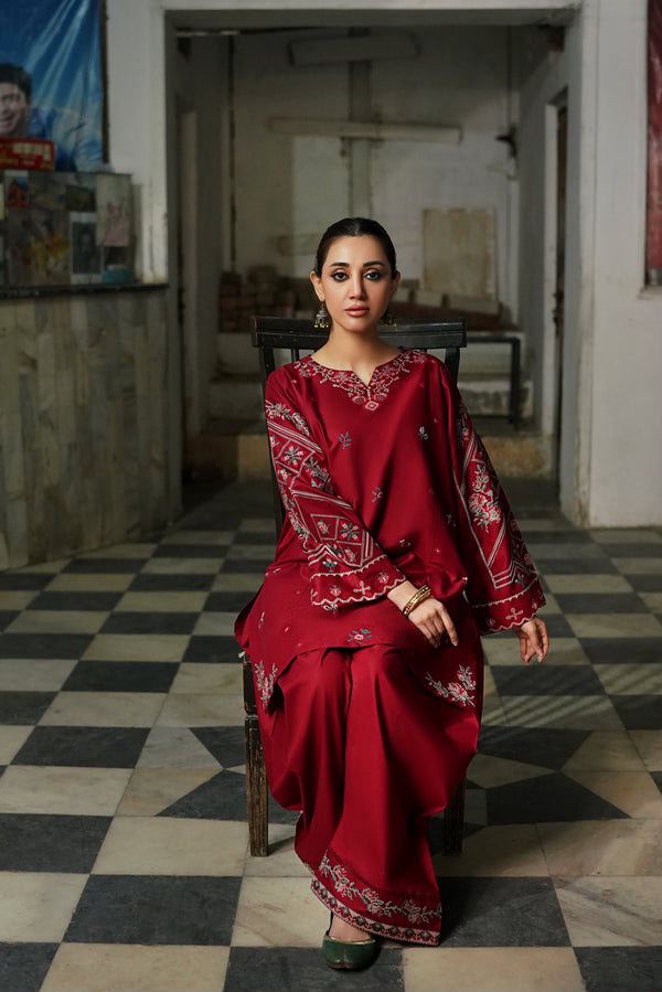 Most Hit 2PC Embroidered Lawn D-14