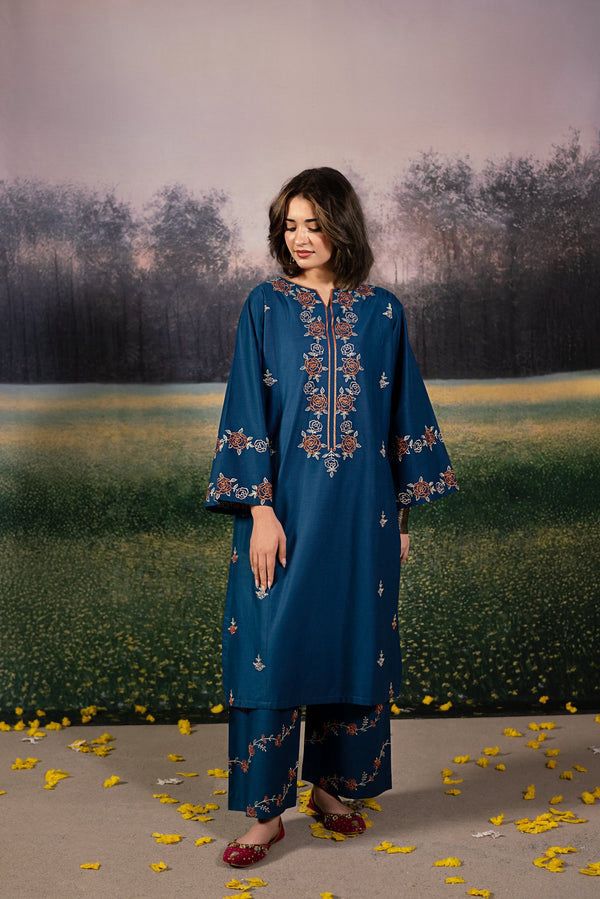 Most Hit 2PC Embroidered Lawn D-17