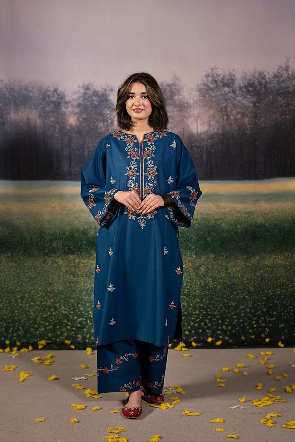 Most Hit 2PC Embroidered Lawn D-17