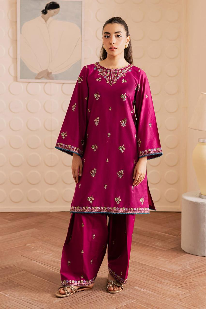 Most Hit 2PC Embroidered Lawn D-04