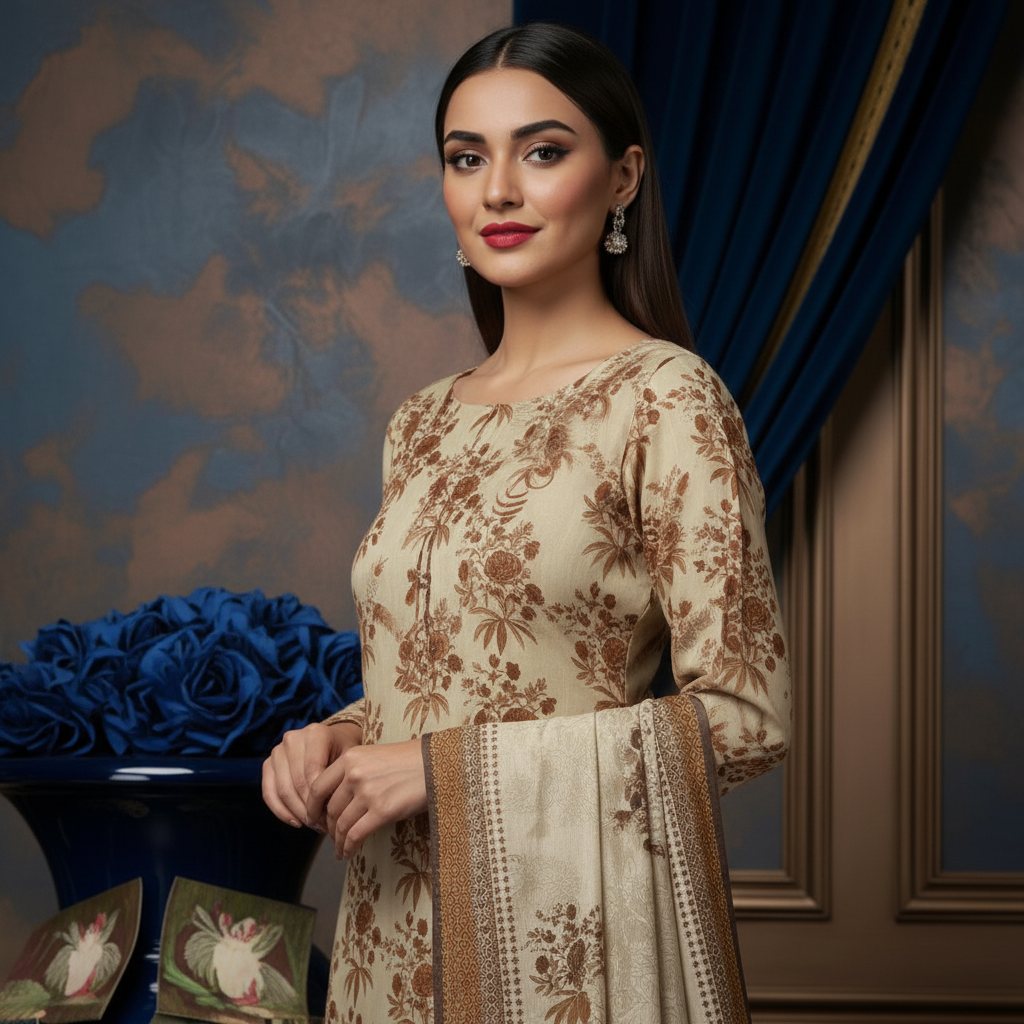 Sapphire 3PC Unstitched Bahaar SN-11