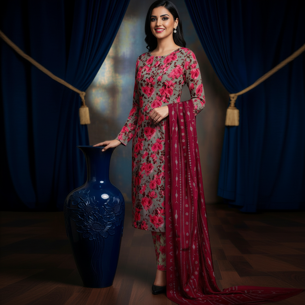 Sapphire 3PC Unstitched Bahaar SN-10