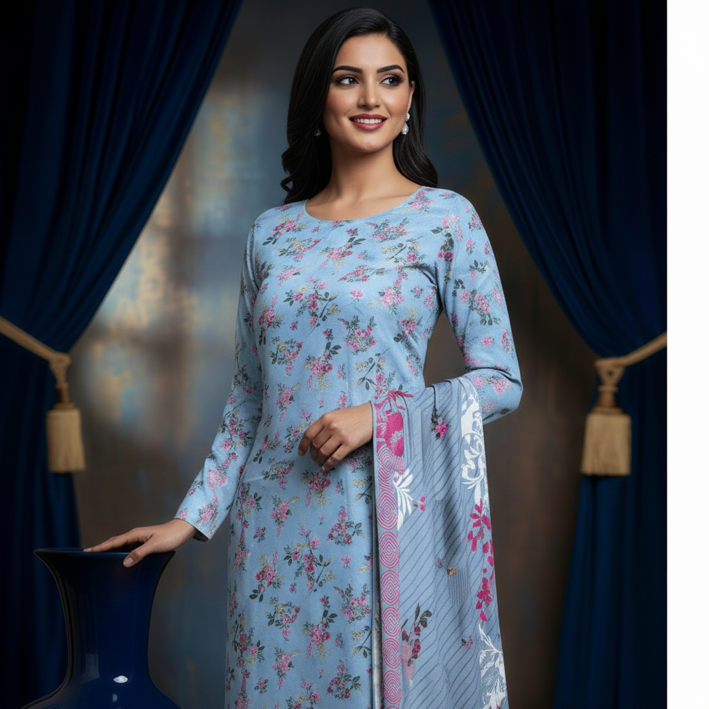 Sapphire 3PC Unstitched Bahaar SN-13