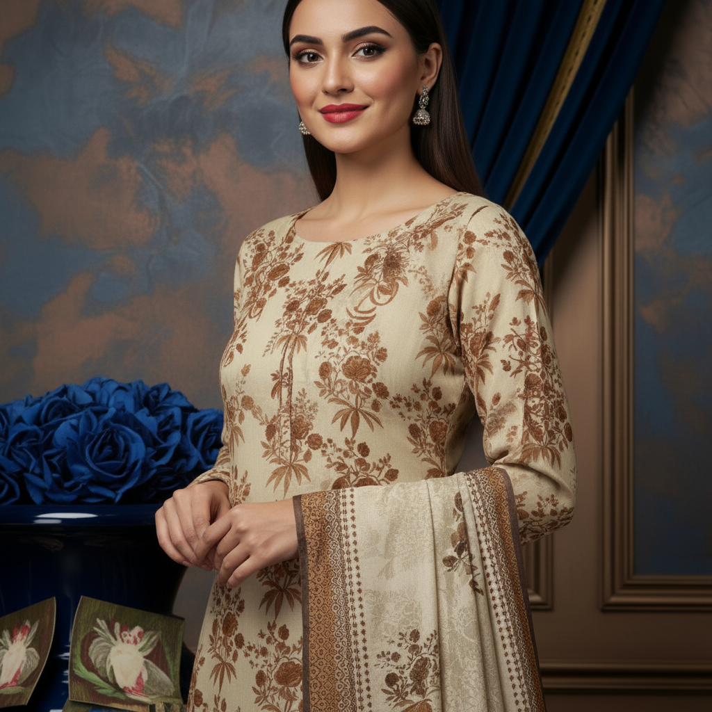 Sapphire 3PC Unstitched Bahaar SN-11