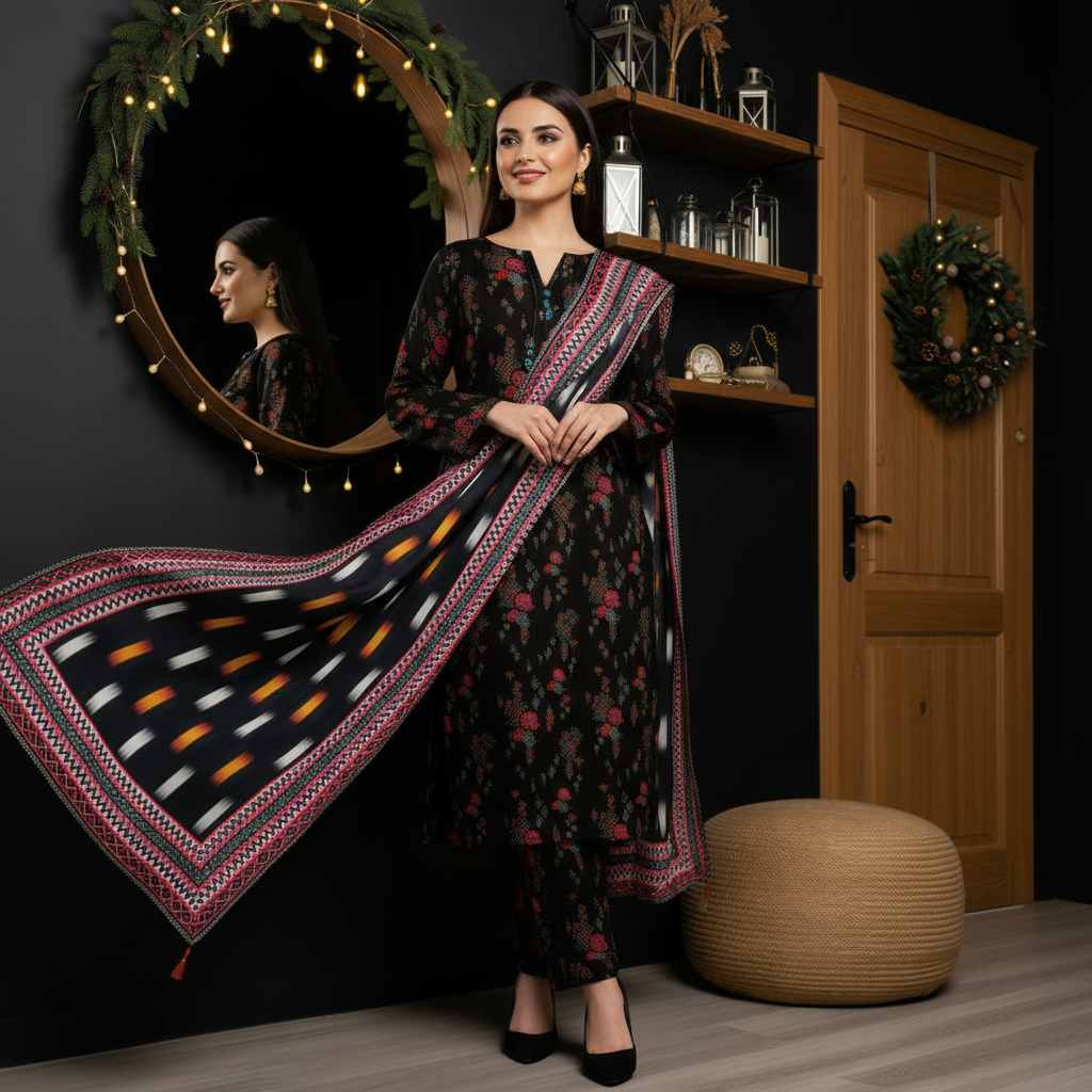 Sapphire 3PC Unstitched Bahaar SN-04