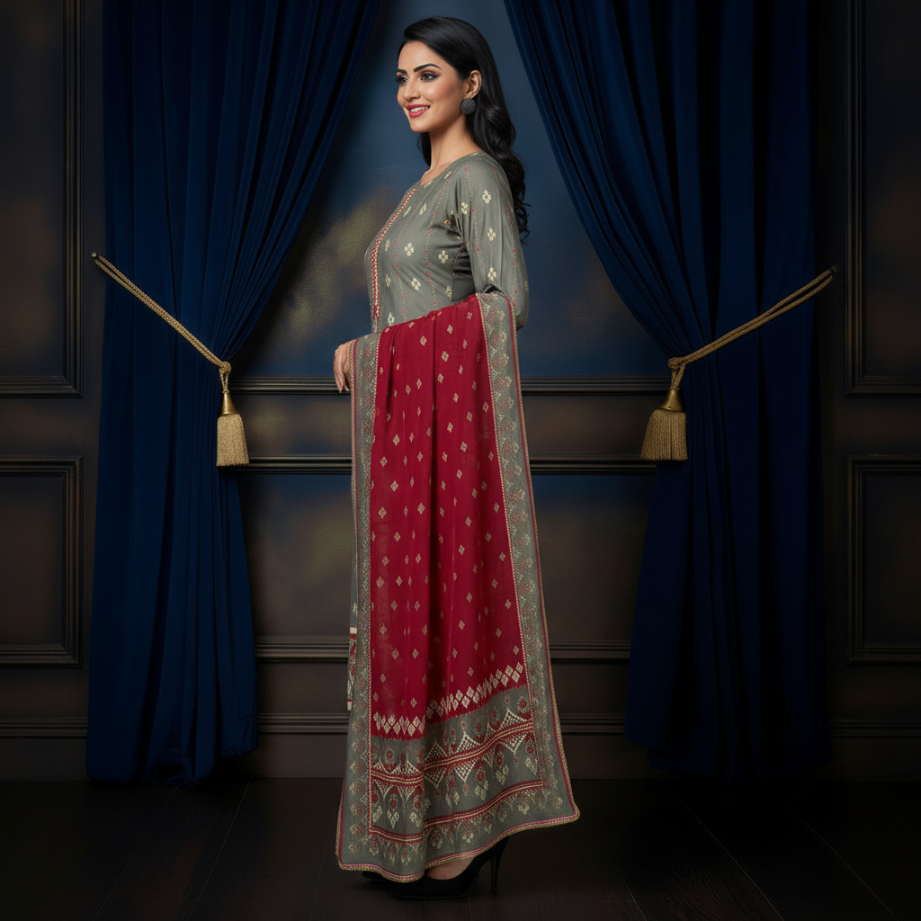 Sapphire 3PC Unstitched Bahaar SN-12