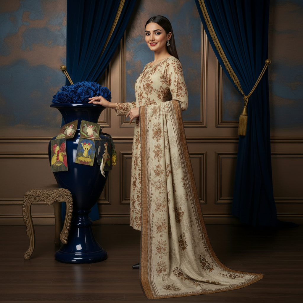 Sapphire 3PC Unstitched Bahaar SN-11
