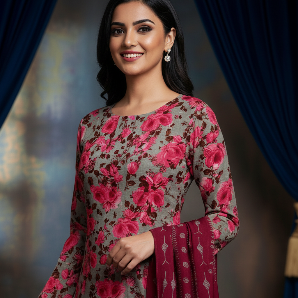 Sapphire 3PC Unstitched Bahaar SN-10