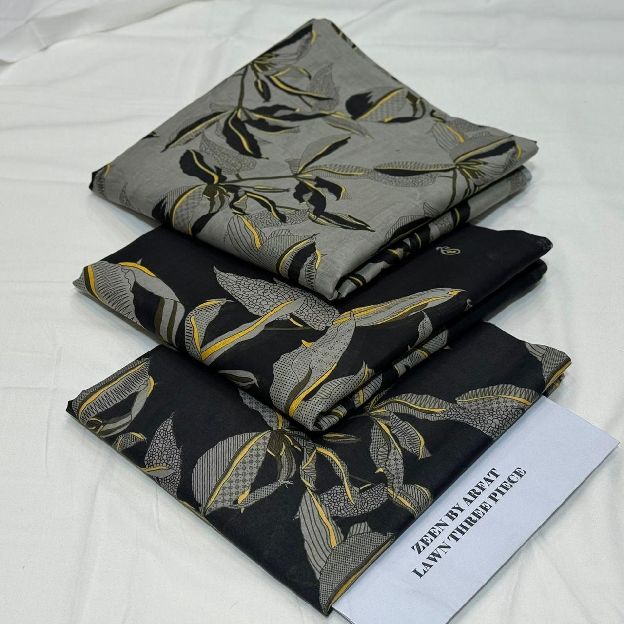 Zeen Printed Lawn Unstitched 3Piece D-50