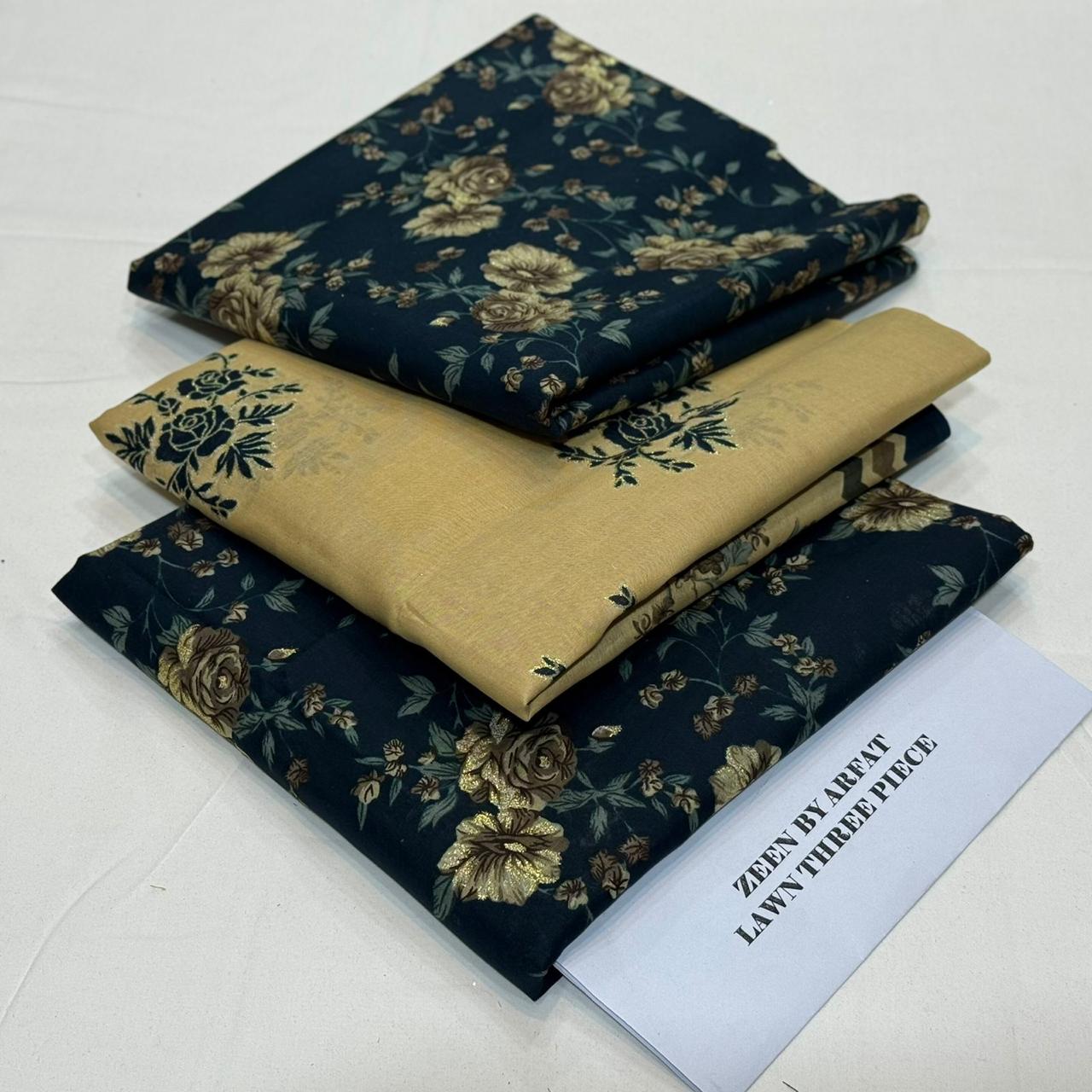 Zeen Printed Lawn Unstitched 3Piece D-26