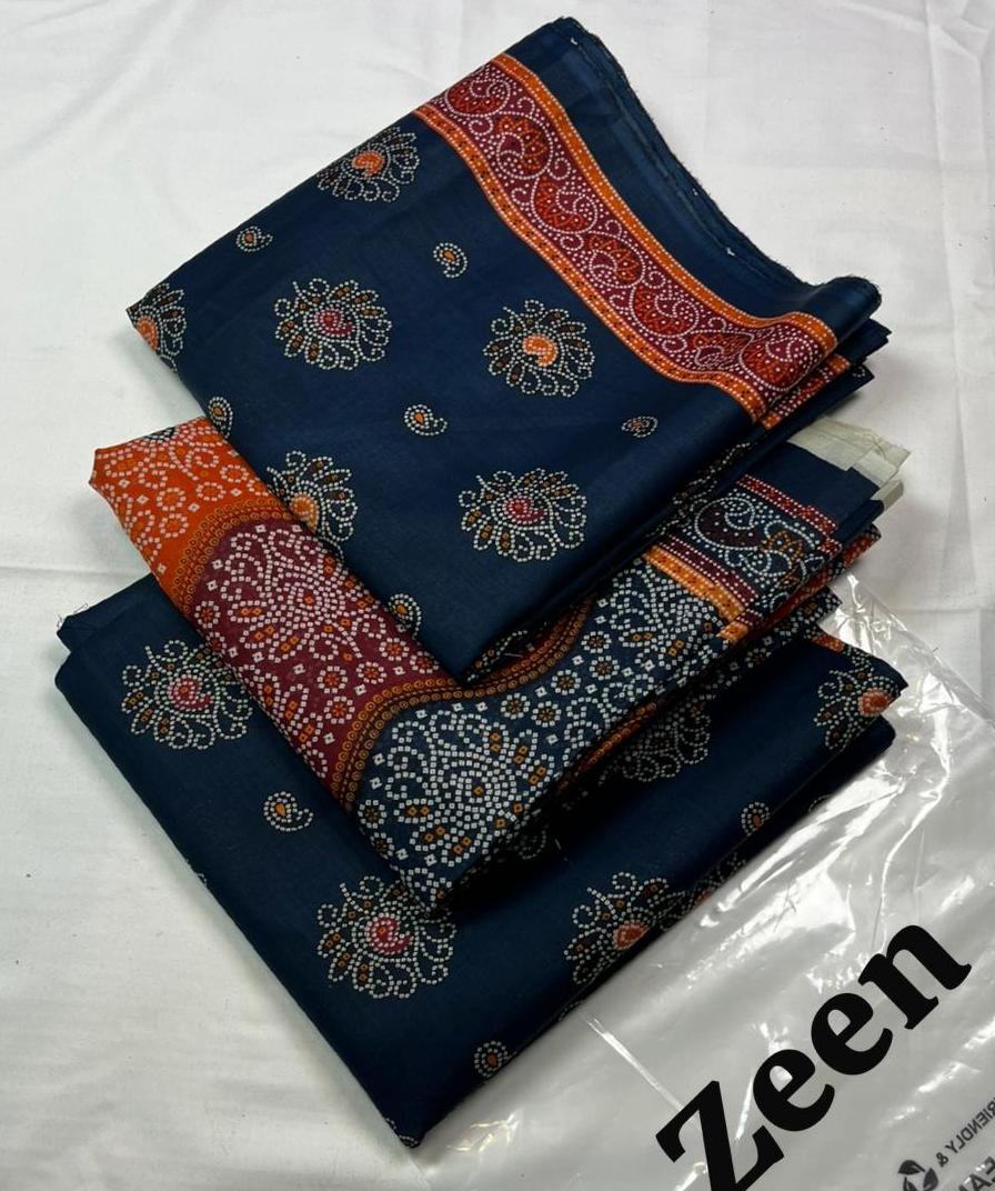 Zeen Printed Lawn Unstitched 3Piece D-005